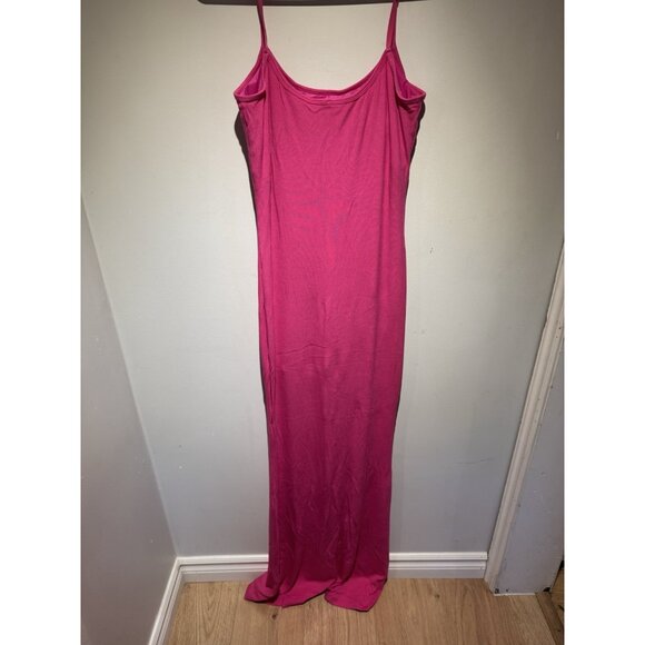 Popilush Shapewear L Dress Long Built Bra Slip Bodycon Maxi W/ Adjustable Strap - Picture 5 of 6